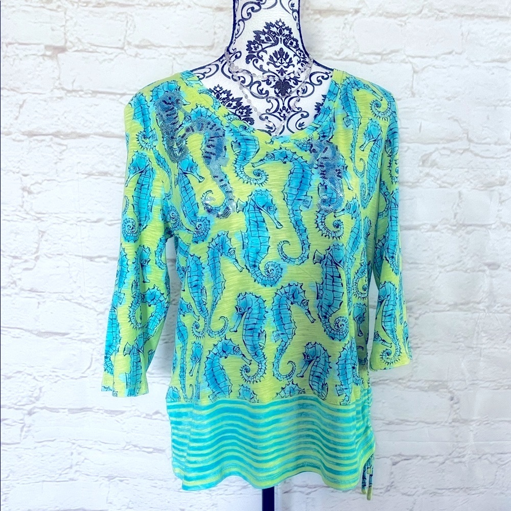 Seahorse Embellished Top